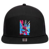 The Knight 7 Panel Mesh Trucker Snapback Hat