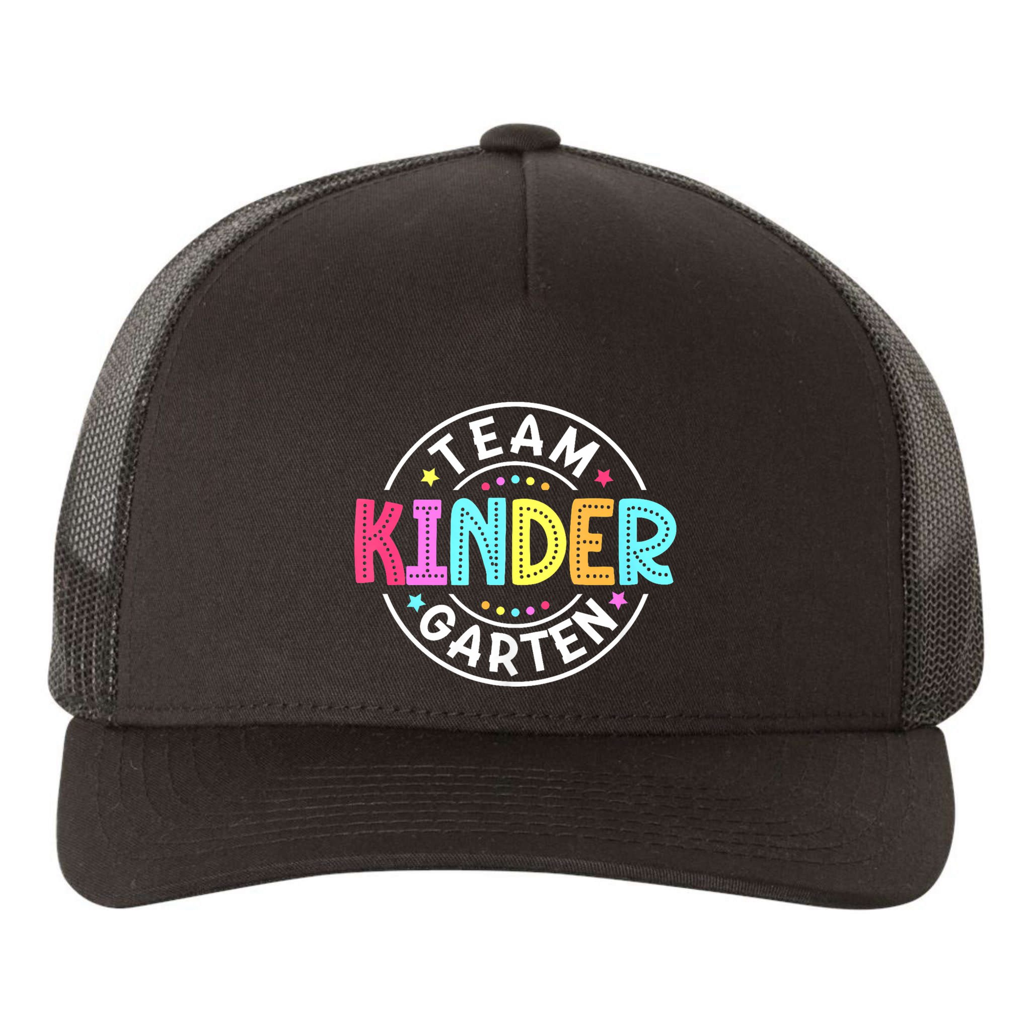 Team Kindergarten Teacher Back To School Kindergarten Squad Yupoong Adult 5-Panel Trucker Hat