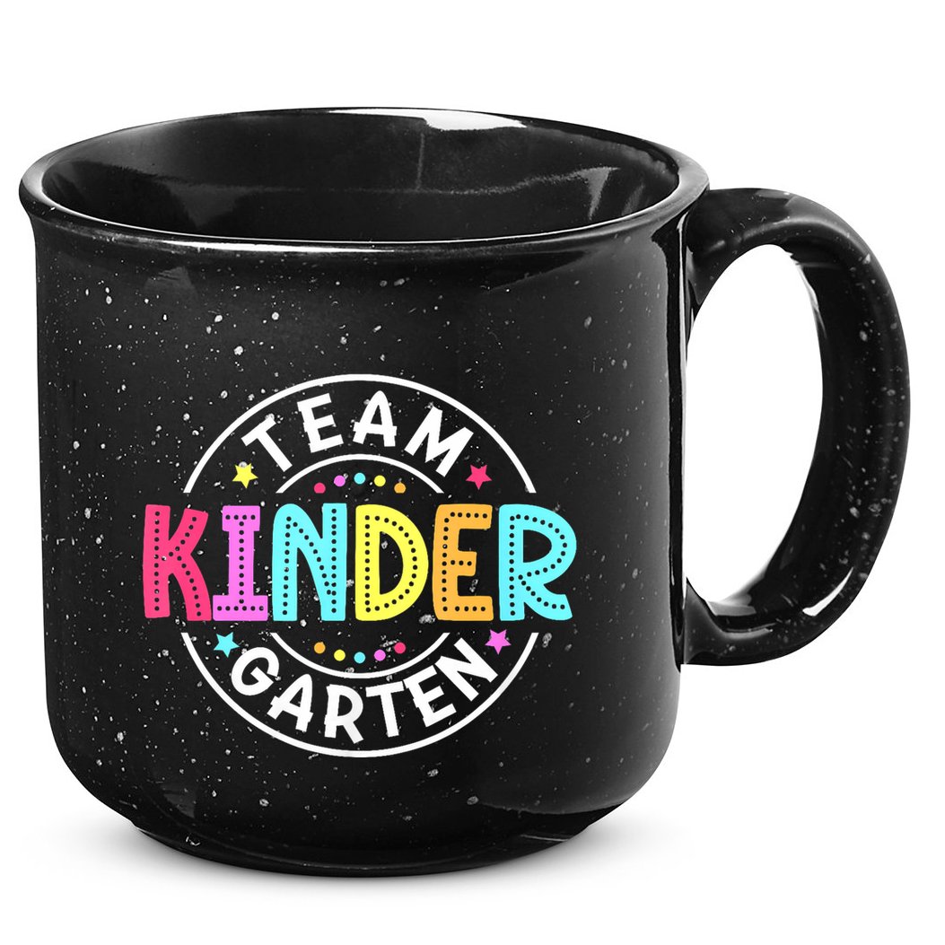 Team Kindergarten Teacher Back To School Kindergarten Squad 15oz Campfire Ceramic Mug