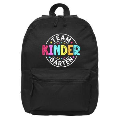 Team Kindergarten Teacher Back To School Kindergarten Squad 16 in Basic Backpack