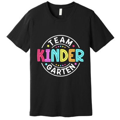 Team Kindergarten Teacher Back To School Kindergarten Squad Premium T-Shirt