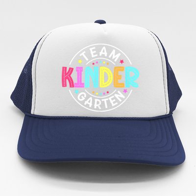 Team Kindergarten Teacher Back To School Kindergarten Squad Trucker Hat