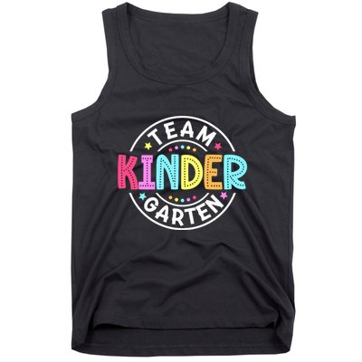 Team Kindergarten Teacher Back To School Kindergarten Squad Tank Top