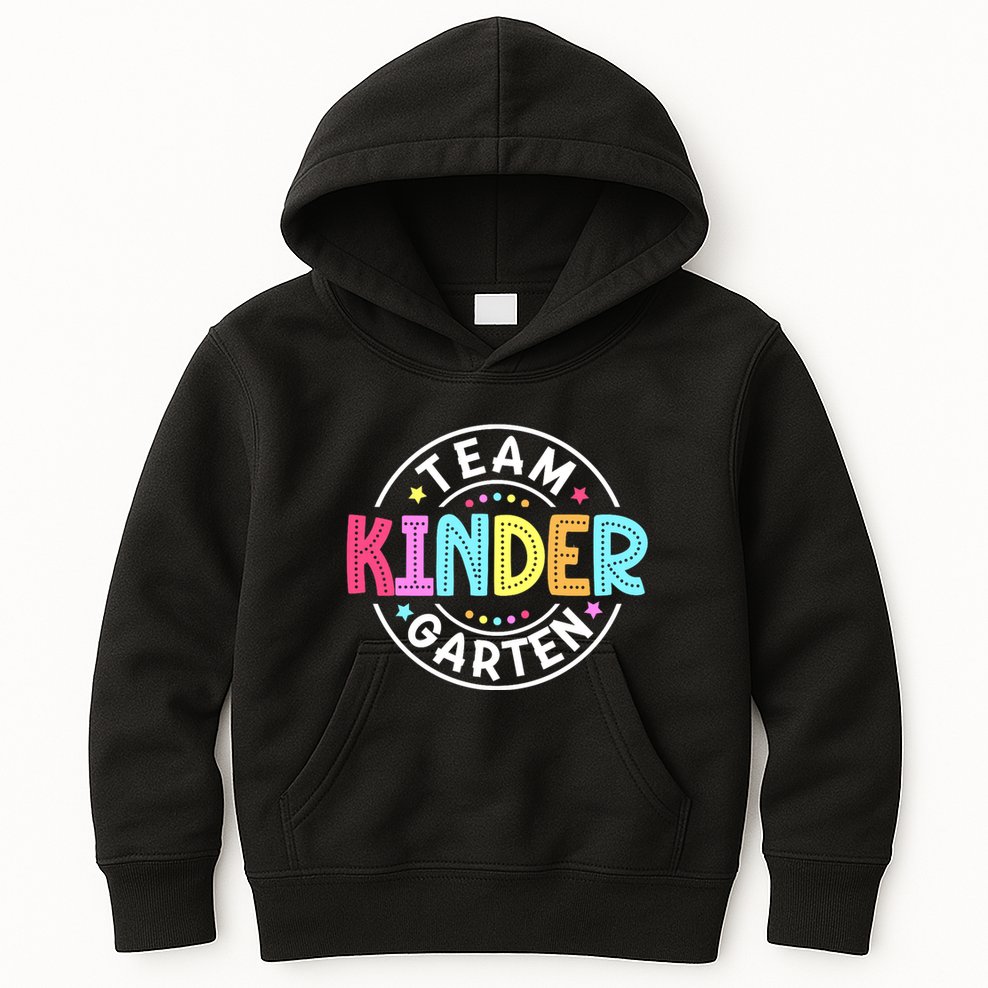 Team Kindergarten Teacher Back To School Kindergarten Squad Kids Hoodie