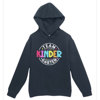 Team Kindergarten Teacher Back To School Kindergarten Squad Urban Pullover Hoodie