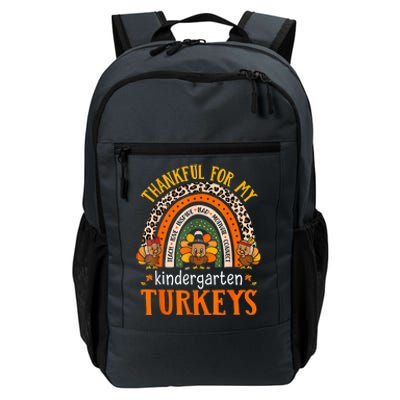 Thankful Kindergarten Teacher Student Thanksgiving Turkeys Daily Commute Backpack