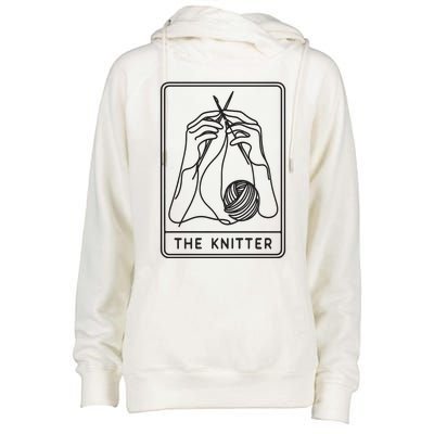 The Knitter Womens Funnel Neck Pullover Hood