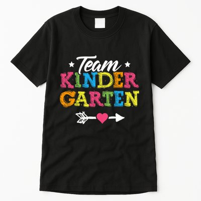 Team Kindergarten Teacher Student Back To School Tall T-Shirt