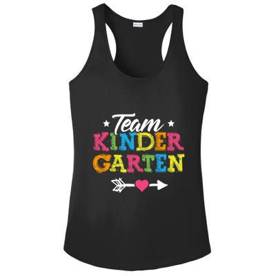 Team Kindergarten Teacher Student Back To School Ladies PosiCharge Competitor Racerback Tank