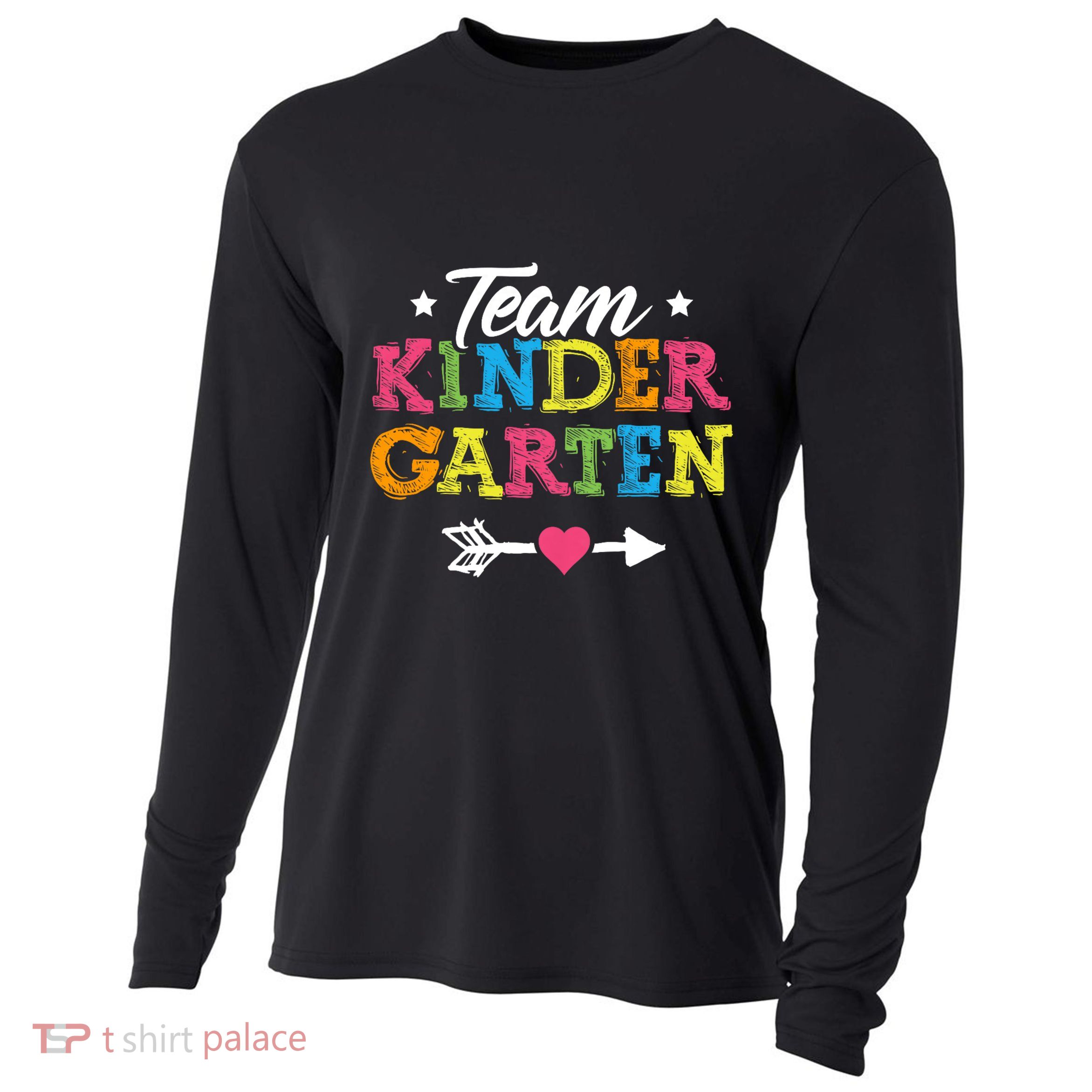 Team Kindergarten Teacher Student Back To School Cooling Performance Long Sleeve Crew