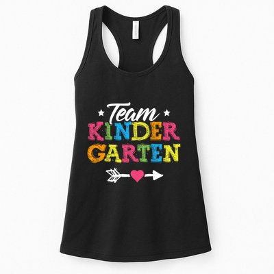 Team Kindergarten Teacher Student Back To School Womens Tank Top