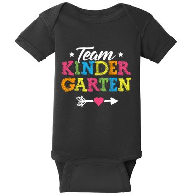 Team Kindergarten Teacher Student Back To School Baby Bodysuit