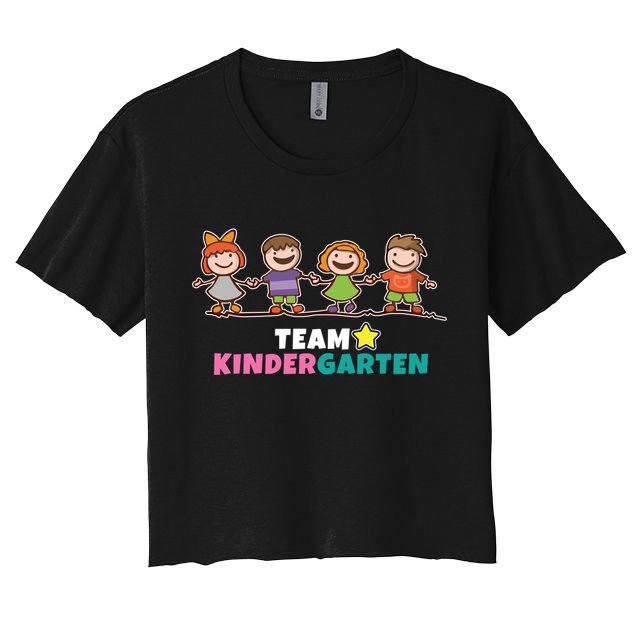 Team Kindergarten Teacher Gift Crop Top