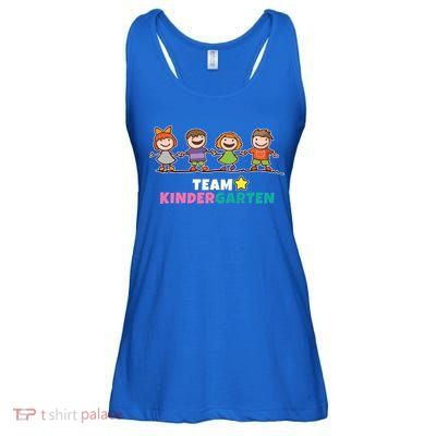 Team Kindergarten Teacher Gift Ladies Essential Flowy Tank