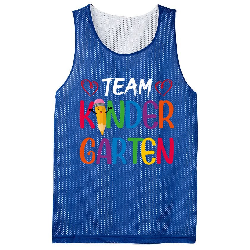 Team Kindergarten Teachers Funny Kindergarten Teacher Gift Mesh Reversible Basketball Jersey Tank