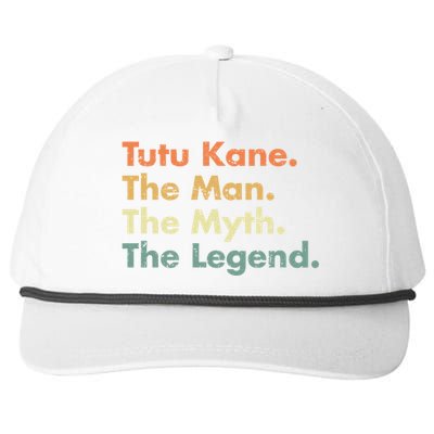 Tutu Kane The The Myth The Legend Dad Grandpa Cool Gift Snapback Five-Panel Rope Hat