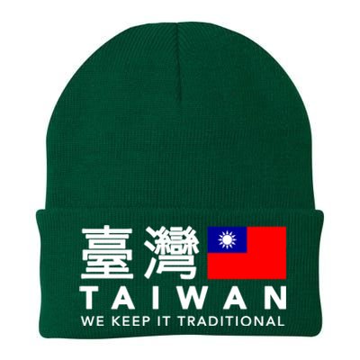 Taiwan Keep Traditional I Love Taiwan Flag Free Taiwan Pride Funny Gift Knit Cap Winter Beanie