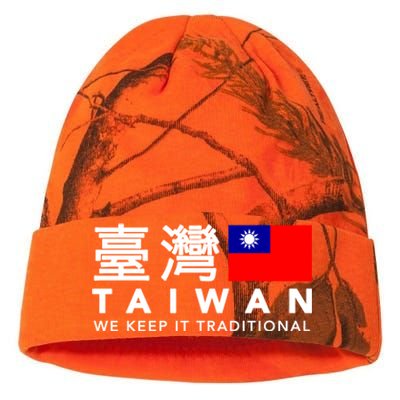 Taiwan Keep Traditional I Love Taiwan Flag Free Taiwan Pride Funny Gift Kati Licensed 12" Camo Beanie