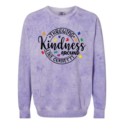 Throwing Kindness Colorblast Crewneck Sweatshirt