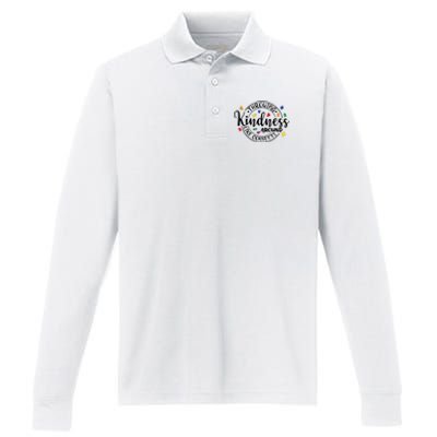 Throwing Kindness Performance Long Sleeve Polo