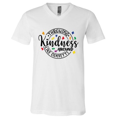 Throwing Kindness V-Neck T-Shirt