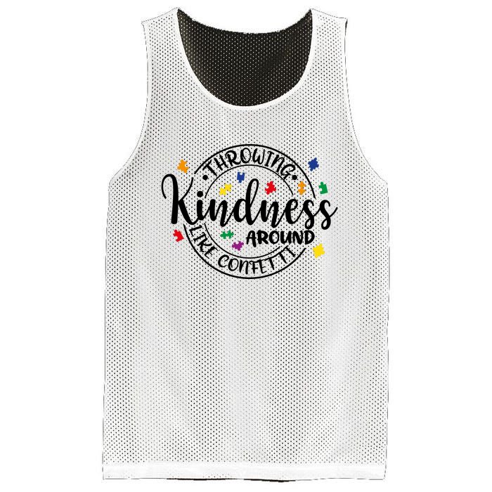 Throwing Kindness Mesh Reversible Basketball Jersey Tank