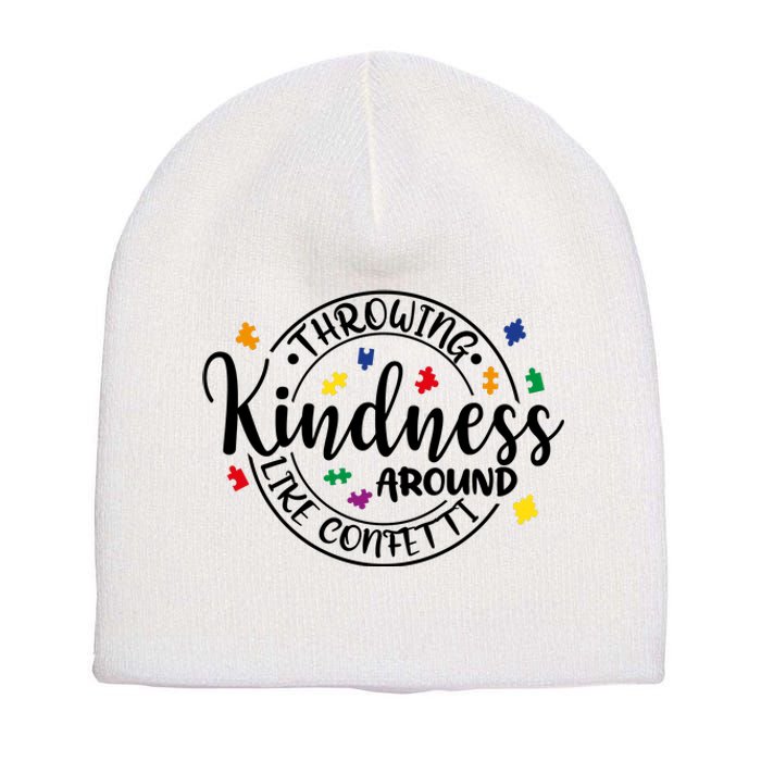 Throwing Kindness Short Acrylic Beanie