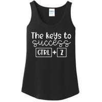 The Keys To Success Ctrl + Z Funny Technology Teacher Gift Ladies Essential Tank