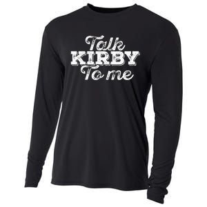 Talk Kirby To Me Funny American Football Fans Cooling Performance Long Sleeve Crew