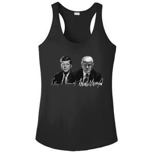 Trump Kennedy Us Presidents Signature Ladies PosiCharge Competitor Racerback Tank