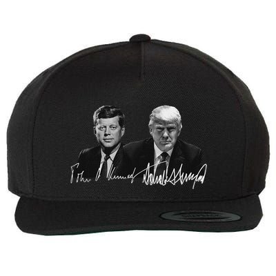Trump Kennedy Us Presidents Signature Wool Snapback Cap