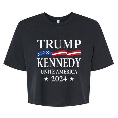 Trump Kennedy Unite America Bella+Canvas Jersey Crop Tee