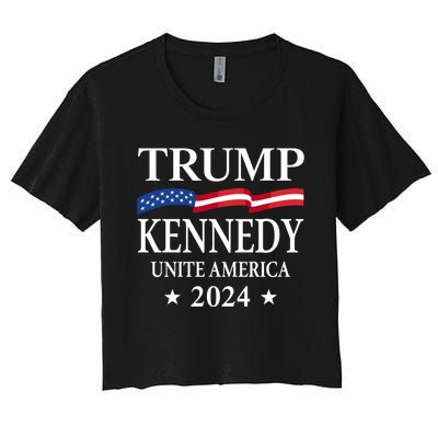 Trump Kennedy Unite America Women's Crop Top Tee