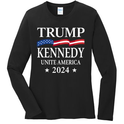 Trump Kennedy Unite America Ladies Long Sleeve Shirt