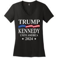 Trump Kennedy Unite America Women's V-Neck T-Shirt