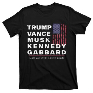 Trump Kennedy Vance Musk Gabbard 2024 Maha Trump Supporter T-Shirt