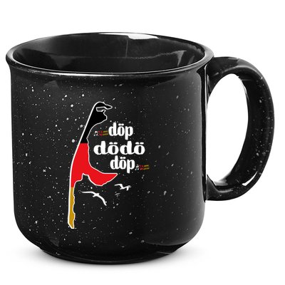 Tim Kellner Wearing DöP DöDö DöP 15oz Campfire Ceramic Mug