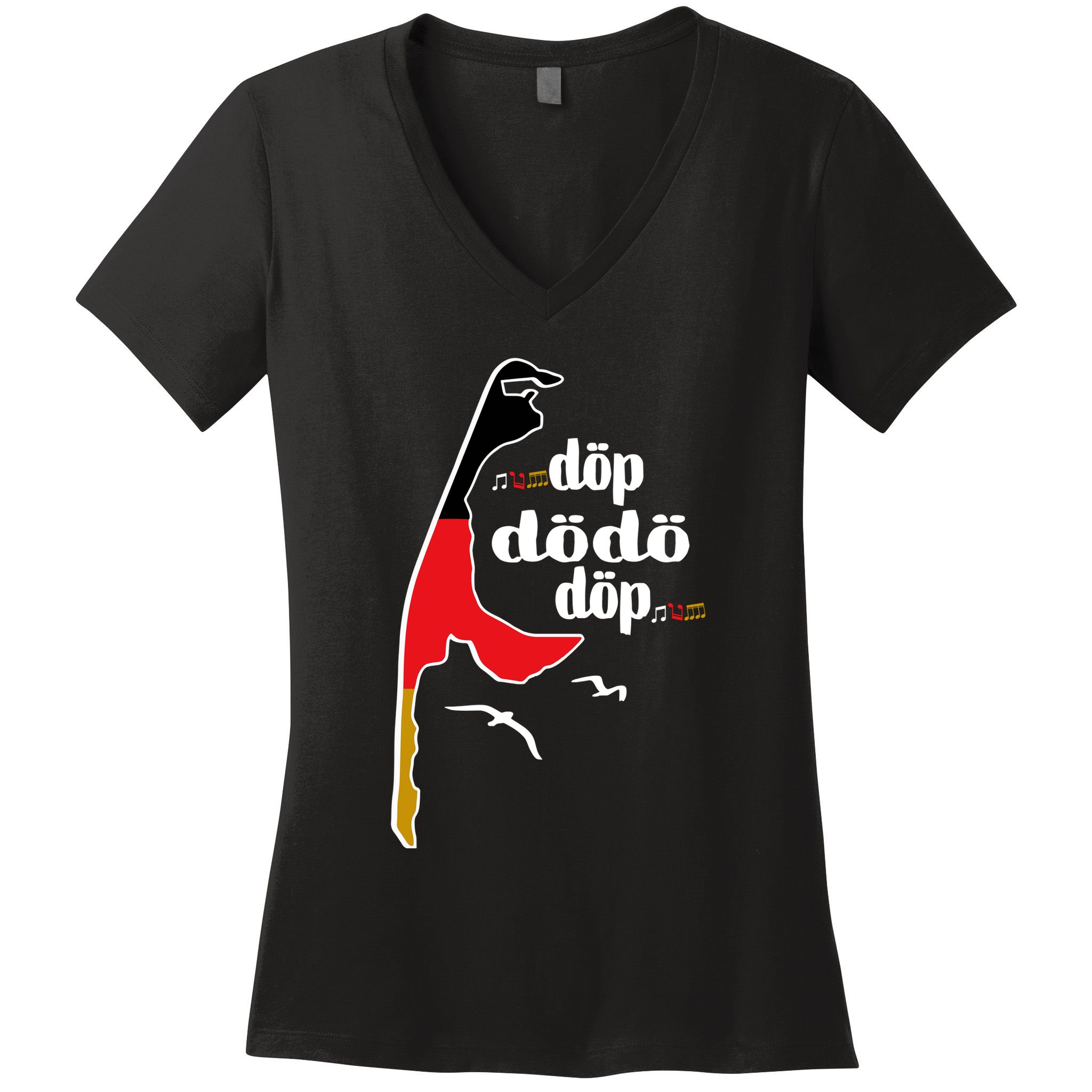 Tim Kellner Wearing DöP DöDö DöP Women's V-Neck T-Shirt