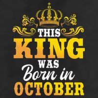 This King Was Born In October Birthday Party Celebration Cool Comfort Performance Bucket Hat
