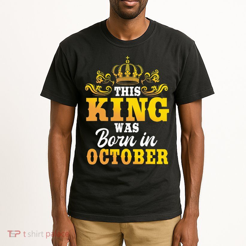 This King Was Born In October Birthday Party Celebration Tall T-Shirt