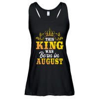 This King Was Born In August Birthday Party Celebration Ladies Essential Flowy Tank