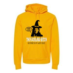 The Kackling Witch Kamala Harris Halloween Election 2024 Premium Hoodie