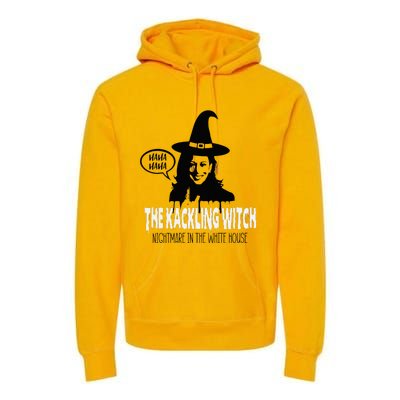 The Kackling Witch Kamala Harris Halloween Election 2024 Premium Hoodie