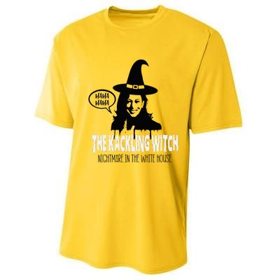 The Kackling Witch Kamala Harris Halloween Election 2024 Performance Sprint T-Shirt