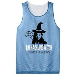 The Kackling Witch Kamala Harris Halloween Election 2024 Mesh Reversible Basketball Jersey Tank