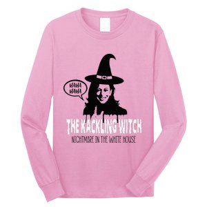 The Kackling Witch Kamala Harris Halloween Election 2024 Long Sleeve Shirt