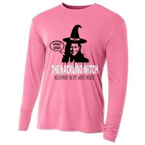 The Kackling Witch Kamala Harris Halloween Election 2024 Cooling Performance Long Sleeve Crew