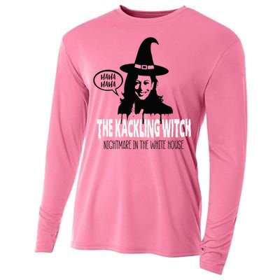 The Kackling Witch Kamala Harris Halloween Election 2024 Cooling Performance Long Sleeve Crew