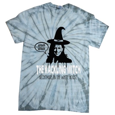 The Kackling Witch Kamala Harris Halloween Election 2024 Tie-Dye T-Shirt