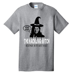 The Kackling Witch Kamala Harris Halloween Election 2024 Tall T-Shirt